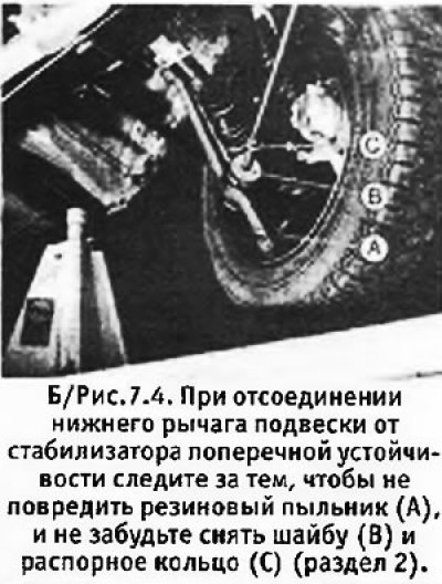 7. Снова поднять и подпереть передок машины.…