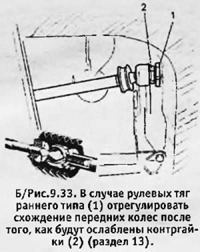 6. Ранние модели без контргаек на наконечниках…