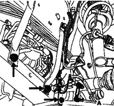 Снимите два алюминиевых лонжерона.
