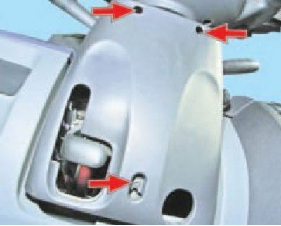 Снятие кожуха (декоративной панели) рулевой колонки