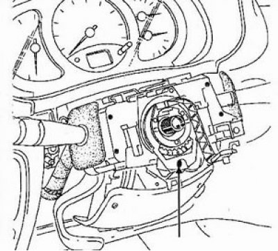 9. Отверните болт (С). Плоской отверткой нажмите на конусный фиксатор и снимите токосъемник.