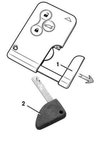 Рено меган 2 ключ карта артикул