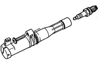 Рис. 2.276. Катушка и свеча зажигания