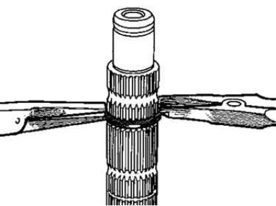 Рис. 3.69. Снятие стопорных колец