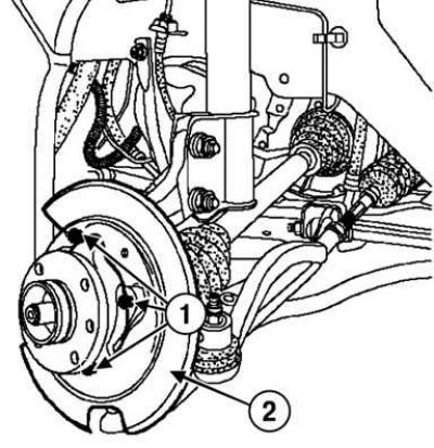 Схема передней подвески рено меган 2