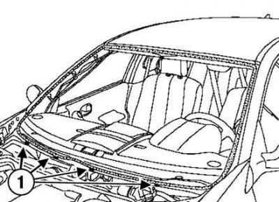 Рис. 8.89. Установка нижних вставок: 1 – вставки