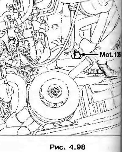 вставьте фиксатор Mot. 1054