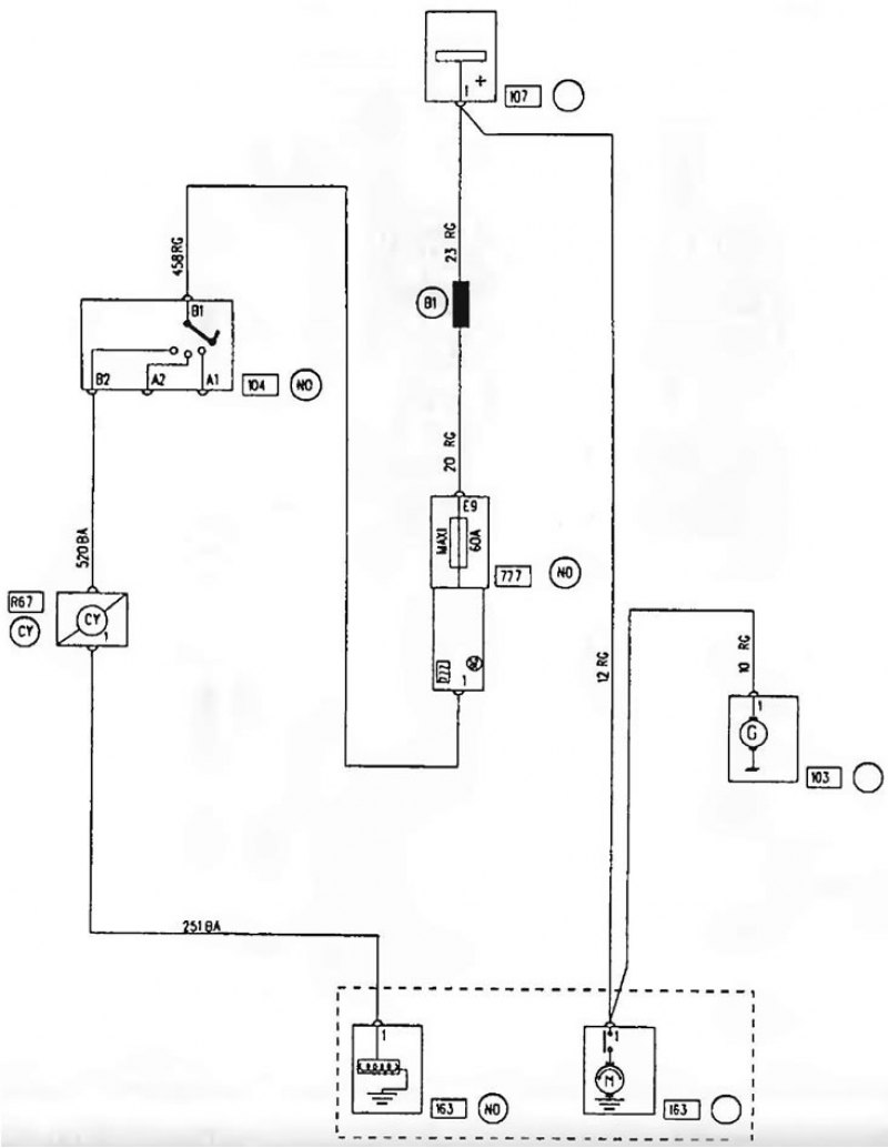 Система запуска с двигателями E7J, ручная КП, без кондиционера (модели ...