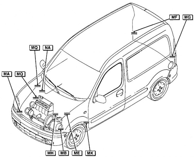 Реле впрыска топлива рено кангу. 4. Схема рено кангу. Схема рено кангу. Схема рено кангу.