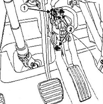 Рено премиум неисправность педали акселератора