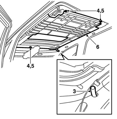 2. Снимите консоль главного салонного…