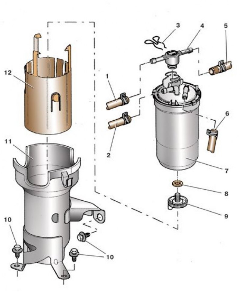 Схема топливной системы шкода октавия тур