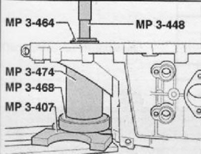 Подпереть картер коробки передач втулкой (МРЗ-474…