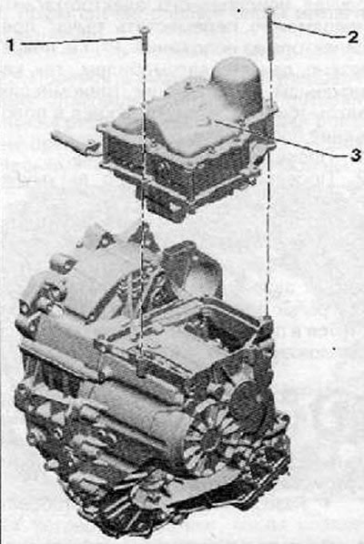 1. Винт, 10 Нм (3 штуки, М8х35)