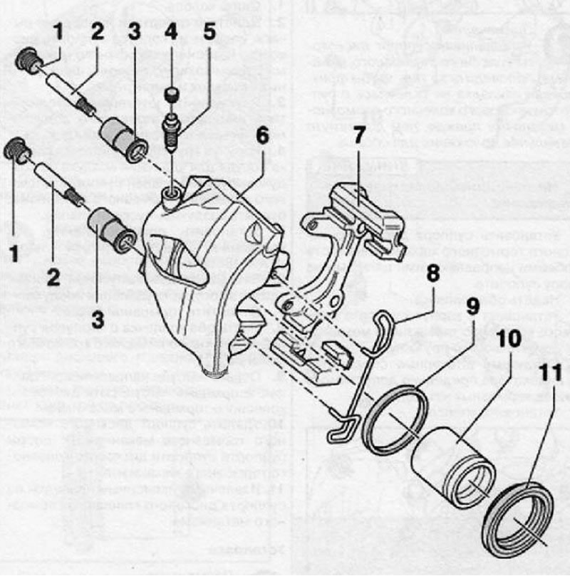 1. Колпаки; 2. Направляющая цапфа, 30 Нм; 3.…