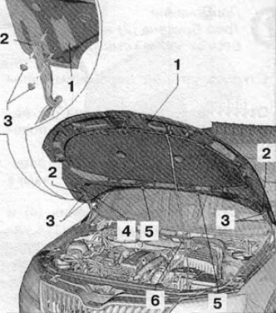 6. Окончательно отвернуть гайки крепления (3) и…