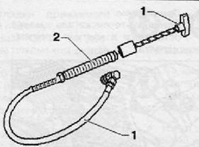 3. Открыть сервисный клапан ручного насоса.