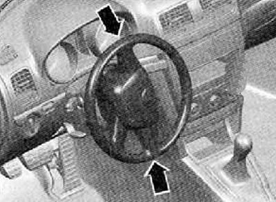 4. Повернуть рулевое колесо до тех пор, пока одно…