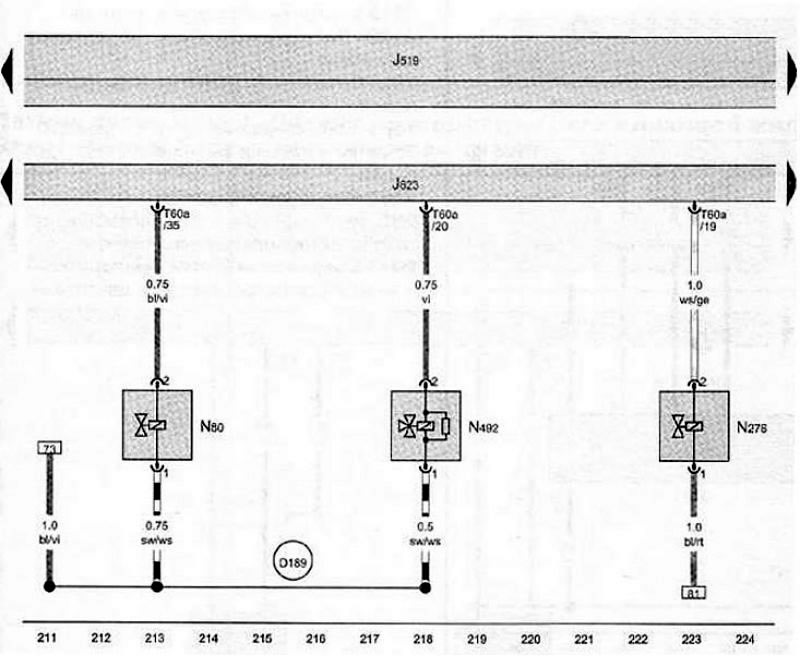 J519 Контрольный модуль питания