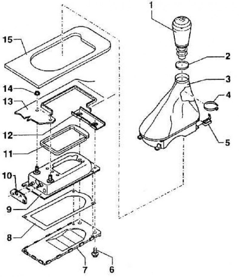 Схема рычага переключения передач шкода октавия тур