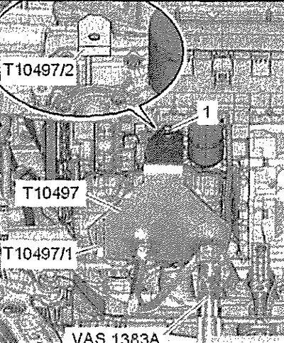 Установить адаптер Т10497/2 на ребро блока…