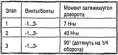Болты затягивать поэтапно в указанной…