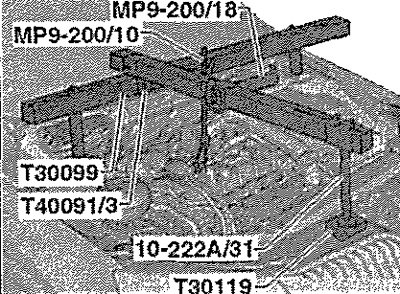 Установить траверсу -Т30099- с опорой…
