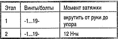 Болты затягивать поэтапно в указанной…