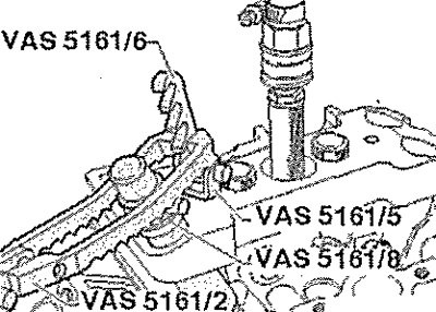 Вкрутить деталь с сеткой -VAS 5161/6- с нажимной…