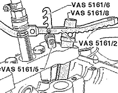 Вкрутить деталь с сеткой -VAS 5161/6- с нажимной…