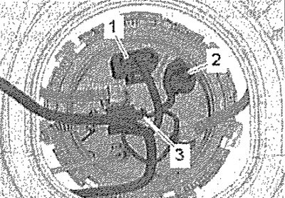 Отсоединить разъёмы -1, 2- от соединительного…