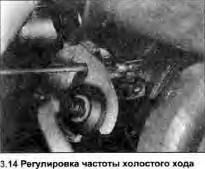 14. Винт регулировки частоты холостого хода…
