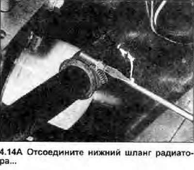 14. Действуя как описано в Разделе 3, отключите электропроводку от датчика указателя температуры…