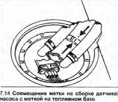 J) Восстановите соединение топливных шлангов -…