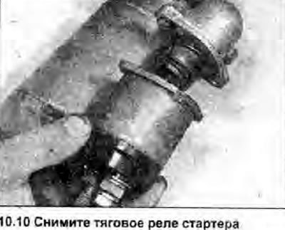 10. Освободите плунжер тягового реле от…