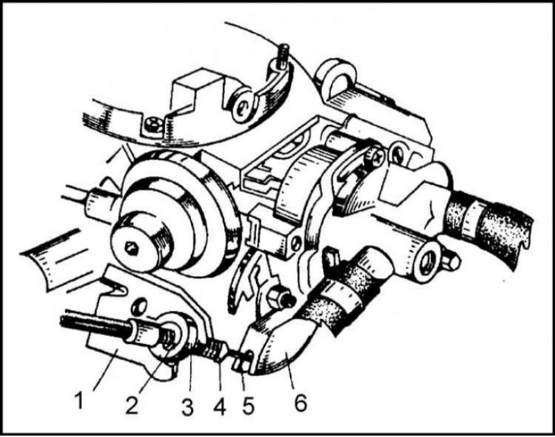 1 - Кронштейн; 2 - Фиксатор; 3 - Резиновая шайба;…
