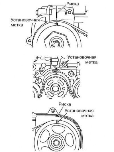 8. Поворачивая коленчатый вал с помощью головки…