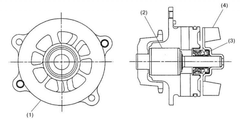 1 - Корпус насосной сборки; 2 - Шариковый…