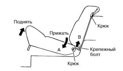 1. Придерживая подушку сзади, слегка приподнимите…