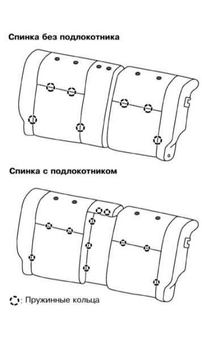 10. Снимите с подбивки спинки четыре передних…