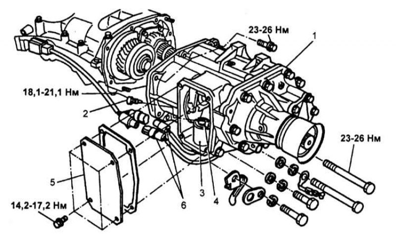 Субару Форестер СФ 1997-2002, бензин: Разборка и сборка раздаточной ...