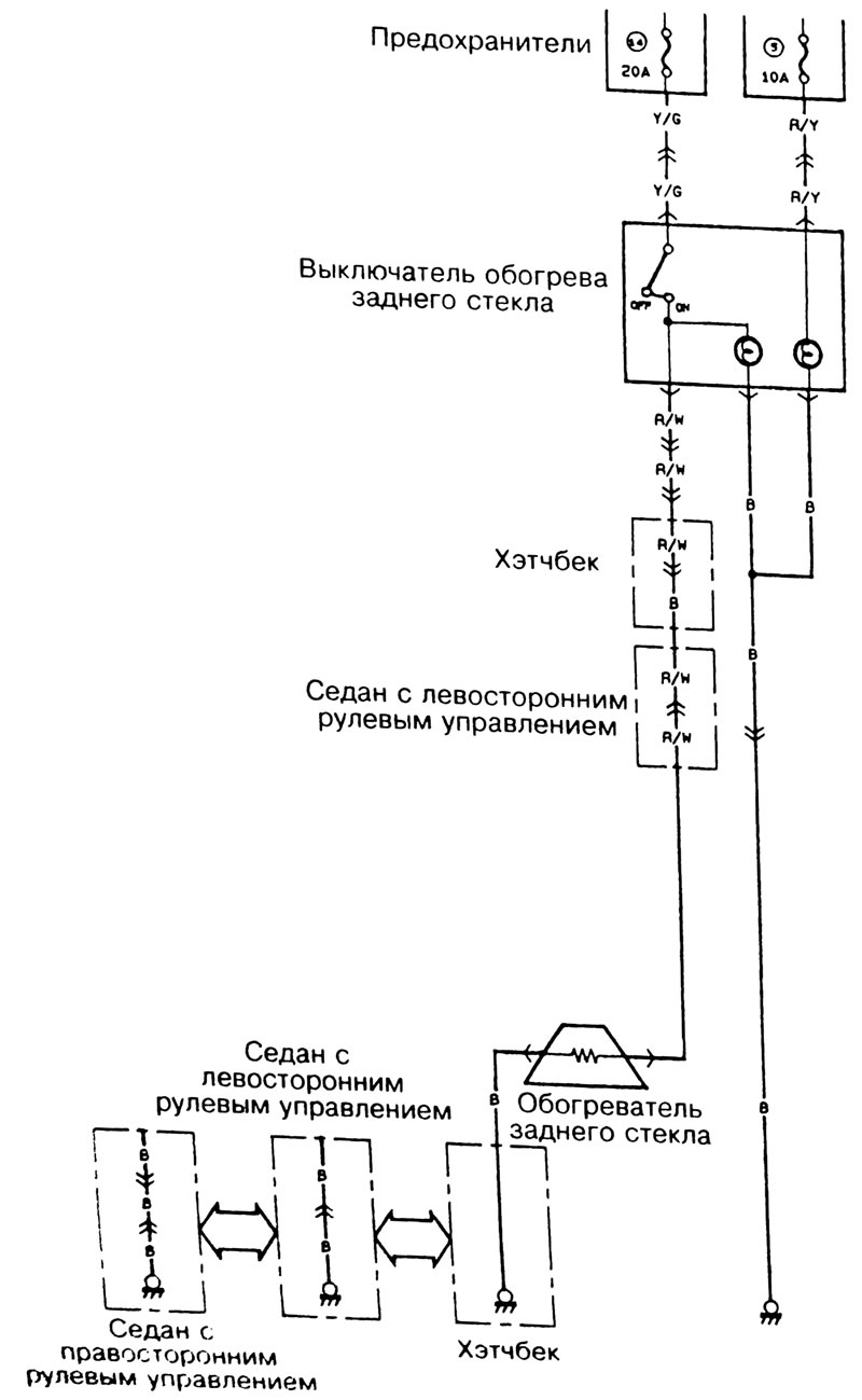 Обогреватель заднего стекла