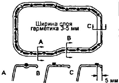 г) Нанесите герметик на поверхность контакта…