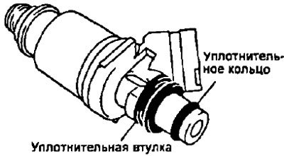 а) Установите новую уплотняющую резиновую втулку…