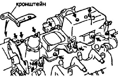 Головка блока цилиндров — снятие
