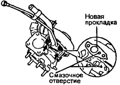 Примечание: совместите масляное отверстие на…
