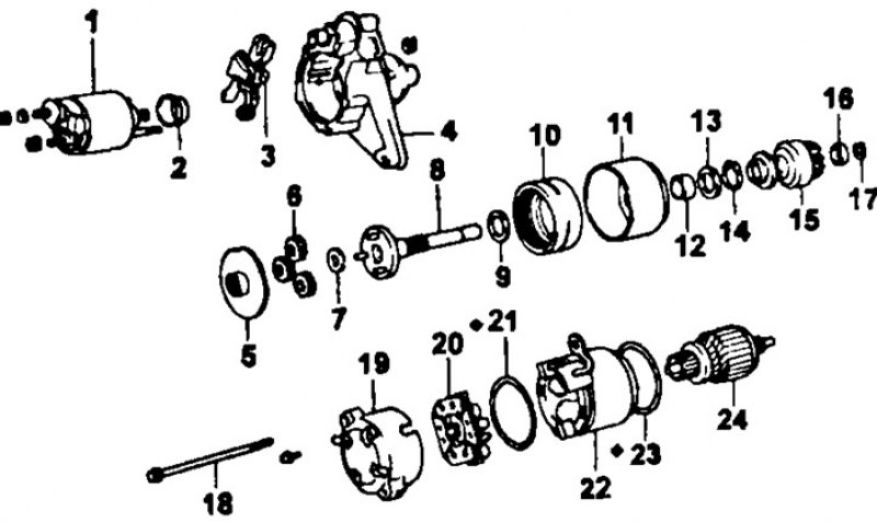 Схема стартера тойота. Редуктор стартера Тойота. Стартер 4а Тойота. Редуктор Тойота Превия 1 схема. Разбор стартера Тойота корона.