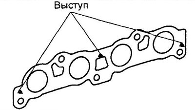 1. Установите новую прокладку выпускного…