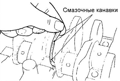 2. Установите верхние упорные полукольца в…