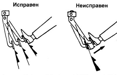 Если педаль опустится ниже при первом нажатии,…